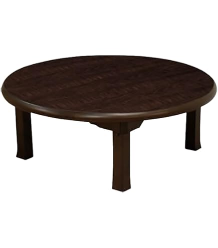 Amazon｜折れ脚座卓 折脚 ちゃぶ台 80 円形 円 丸 折りたたみ 座卓